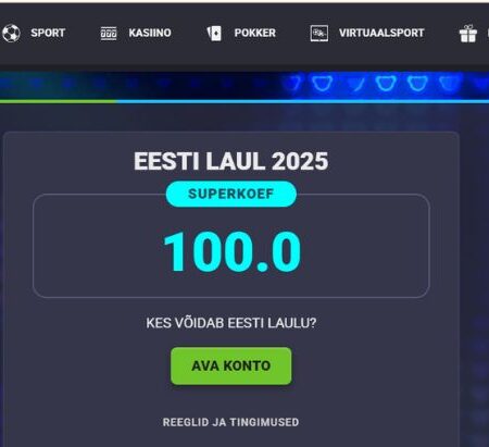 Eesti Laul 2025 panustamine- uue kliendi pakkumine